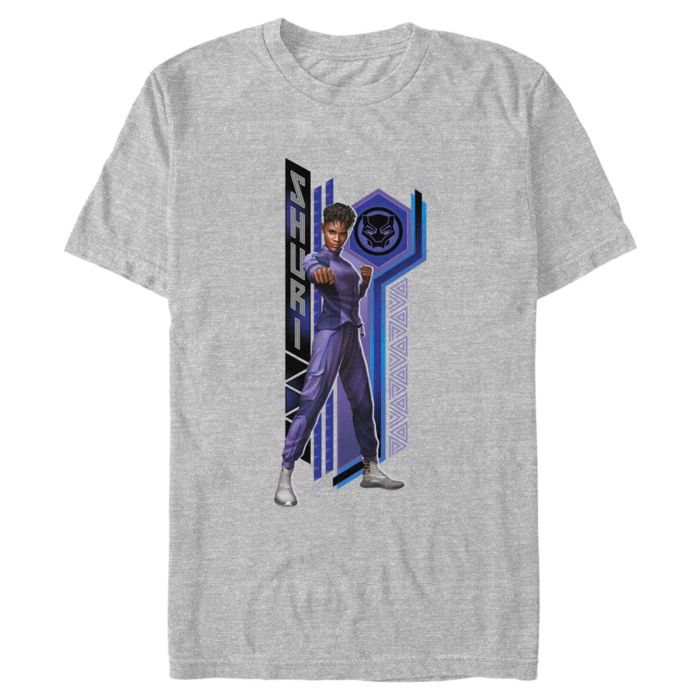 Men's Marvel Black Panther Wakanda Forever Shuri Pattern T-Shirt