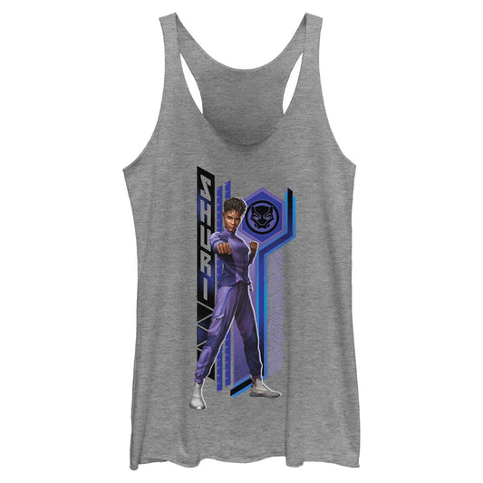 Junior's Marvel Black Panther Wakanda Forever Shuri Pattern Tank Top