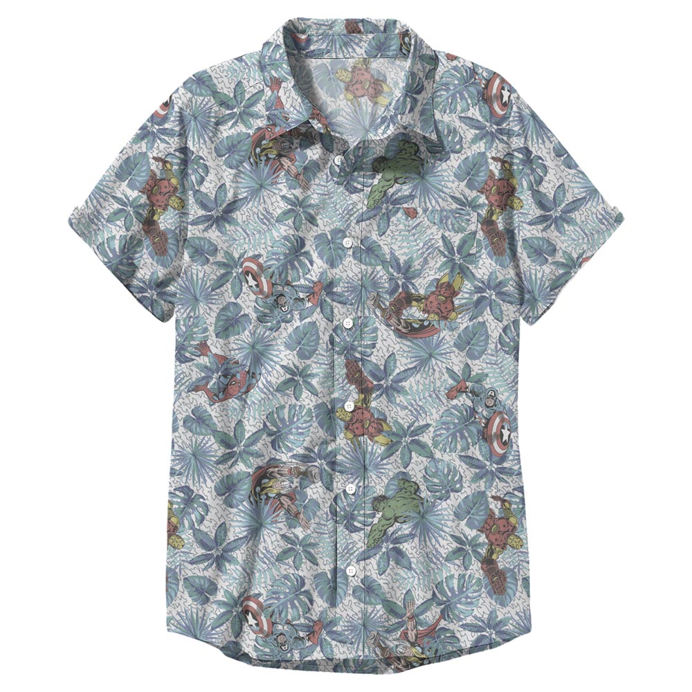 Men's Marvel Avengers Button Up Woven